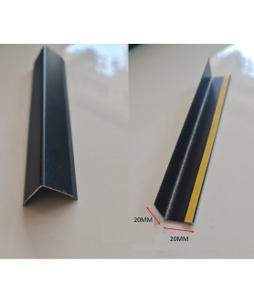 20X20 L SİYAH ALÜMİNYUM KÖŞE PROFİL