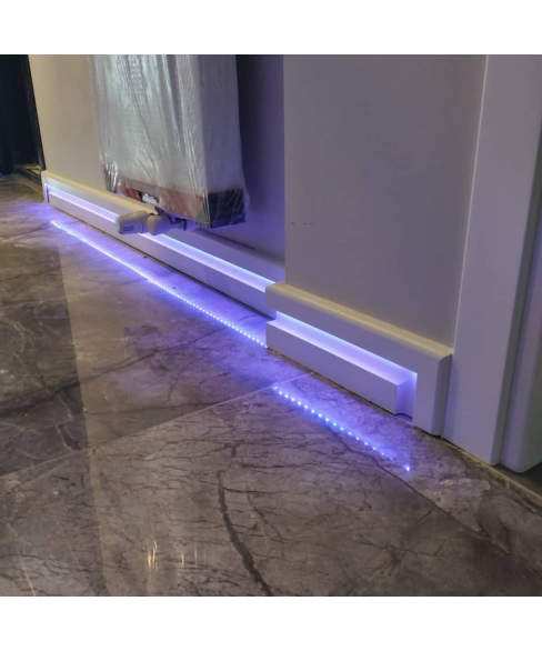 LED KANALLI  12CM LAKE BEYAZ SÜPÜRGELİK